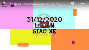 Lễ bàn giao 5 xe Toyota ngày 31/12/2020